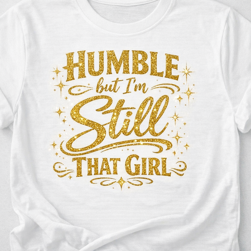 Humble But I'm Still That Girl tee, white